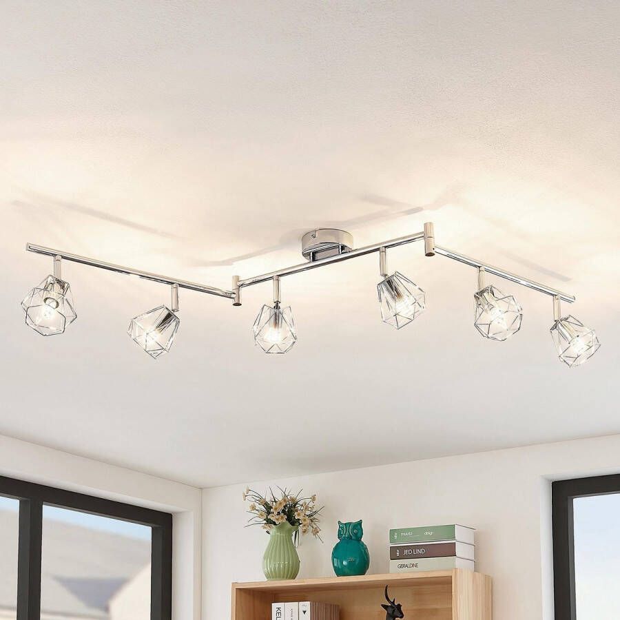 Lindby buitenspot 6lichts Metaal H: 19.6 cm G9 chroom