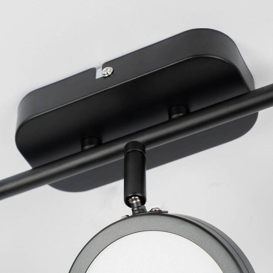 Lindby buitenspot CCT 3lichts IJzer metaal H: 20.2 cm GX53 zwart Inclusief lichtbronnen