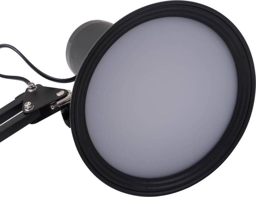 Lindby Klemlamp- met dimmer 1licht Metaal kunststof H: 70 cm zwart Inclusief lichtbron