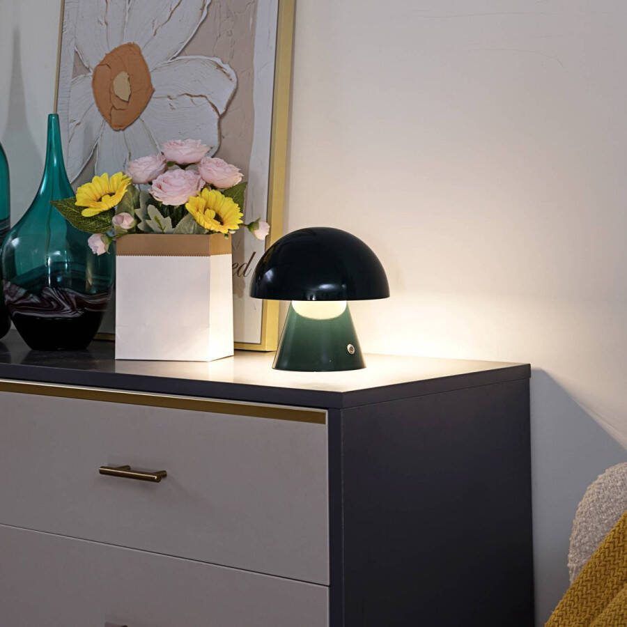 Lindby LED tafellamp- met touchdimmer 1licht IJzer H: 17.5 cm benzine Inclusief lichtbron