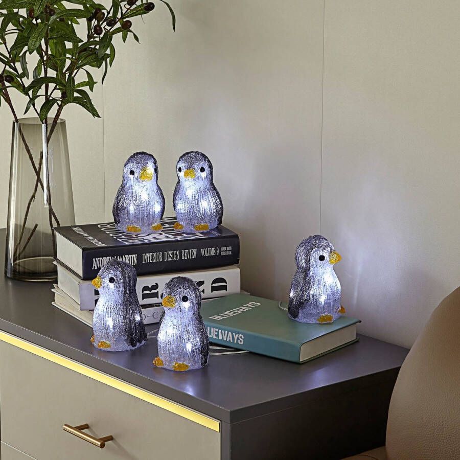 Lindby Lichtslingers systemen 5lichts Epoxyhars H: 13.5 cm helder wit zwart oranje Inclusief lichtbronnen