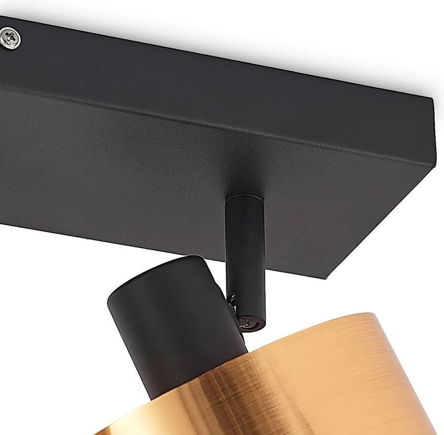 Lindby buitenspot 4lichts PVC ijzer H: 20 cm E14 licht brons mat zwart