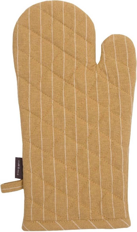 Linen & More Ovenwant 'Pinstripe' (Geel)