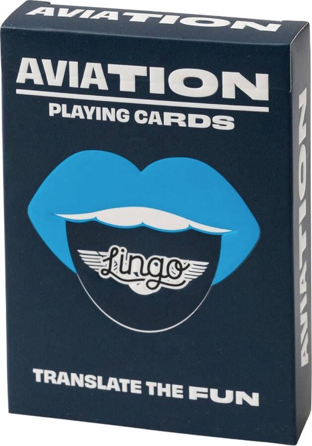 Lingo Aviation Luchtvaart speelkaarten playingcards reis flashcards jong en oud leer luchtvaart woordenschat op een leuke en gemakkelijke manier 52 essentiële vertalingen Leren- reizen- spelen ‎8.99x6.5x1.78cm 91g