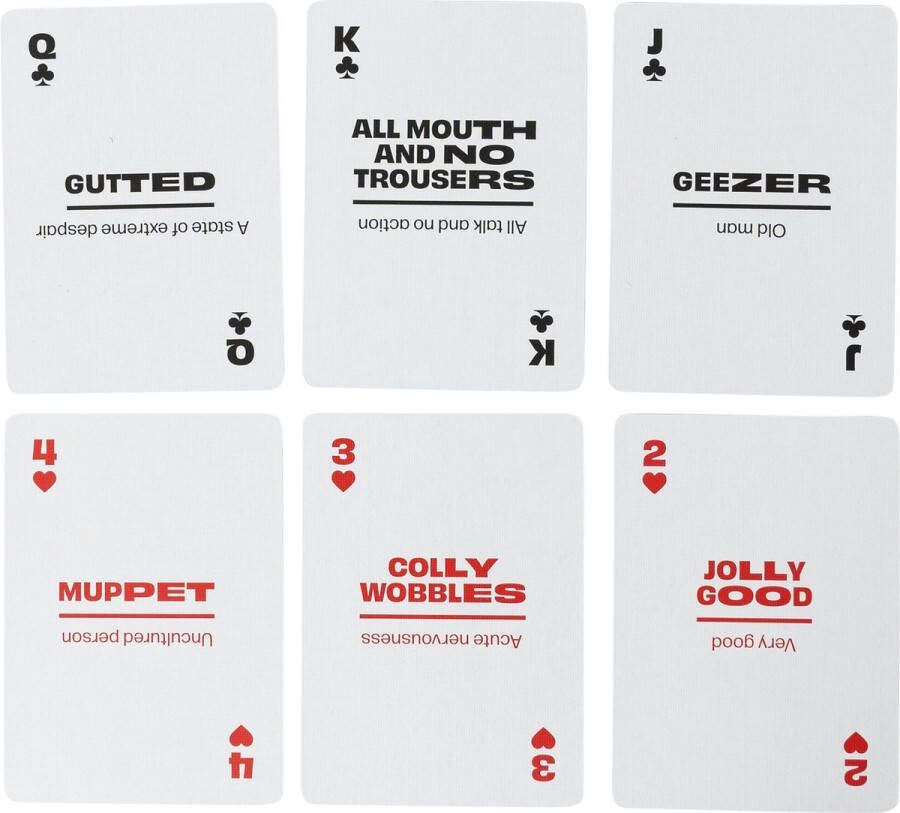 Lingo Britse speelkaarten- playingcards- talen leren- Britisch- jong en oud- Britse woordenschat- Leer Britse woordenschat op een leuke en gemakkelijke manier- 52 essentiële vertalingen- Leren- reizen- spelen