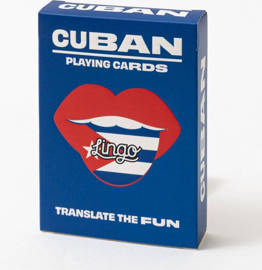 Lingo Cubaanse speelkaarten- playingcards- talen leren- Cuban- jong en oud- Cubaanse woordenschat- Leer Cubaanse woordenschat op een leuke en gemakkelijke manier- 52 essentiële vertalingen- Leren- reizen- spelen