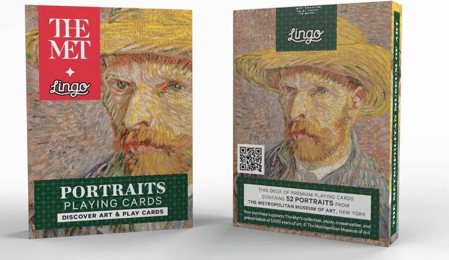 Lingo De MET The Metropolitan Museum of Art collectie portretten speel- en educatieve kaarten leer de MET-collectie portretten woordenschat op een leuke en eenvoudige manier reis kunst flashcards met Key Trivia 52 essentiële portretten