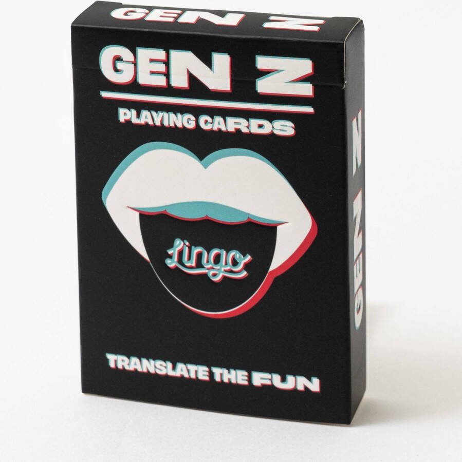 Lingo Gen Z Speelkaarten Reisflashcards Leer Gen Z Slang Woordenschat op een leuke en gemakkelijke manier 52 essentiële vertalingen