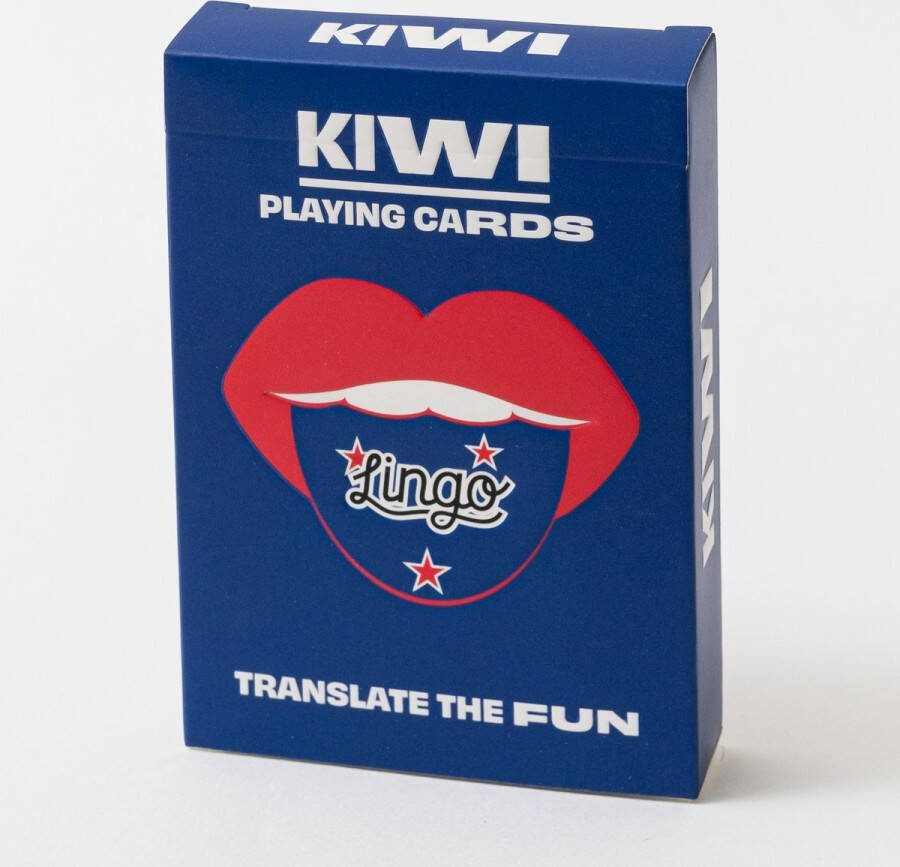 Lingo Kiwi speelkaarten- playingcards- talen leren- Kiwi- jong en oud- Kiwi woordenschat- Leer Kiwi woordenschat op een leuke en gemakkelijke manier- 52 essentiële vertalingen- Leren- reizen- spelen