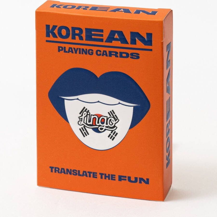 Lingo Korean speelkaarten- playingcards- talen leren- Korean- jong en oud- Koreaanse woordenschat- Leer Koreaanse woordenschat op een leuke en gemakkelijke manier- 52 essentiële vertalingen- Leren- reizen- spelen