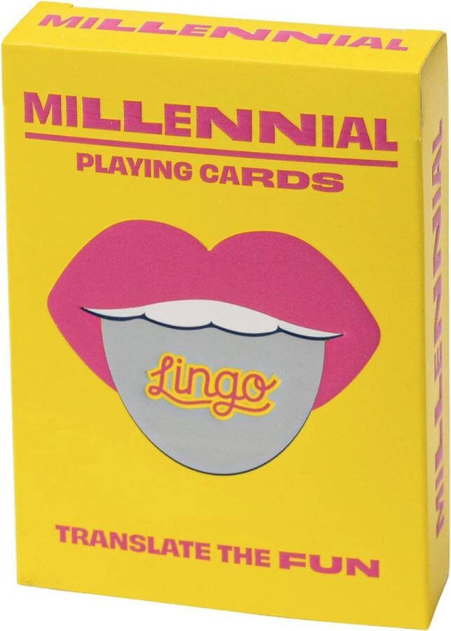 Lingo Millennial speelkaarten Reis-flashcards Leer Millennial Slang-woordenschat op een leuke en gemakkelijke manier 52 essentiële vertalingen