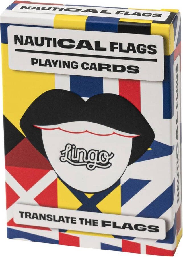 Lingo Nautische vlaggen speelkaarten playingcards reis flashcards jong en oud leer nautische vlaggen Marintime woordenschat op een leuke en gemakkelijke manier 52 essentiële vertalingen Leren- reizen- spelen ‎8.99x6.5x1.78cm 91g