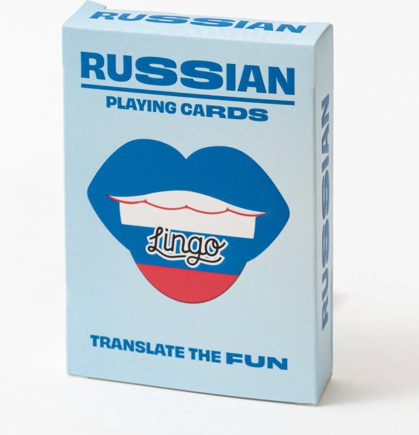 Lingo Russische speelkaarten- playingcards- talen leren- Rusian- jong en oud- Russische woordenschat- Leer Russische woordenschat op een leuke en gemakkelijke manier- 52 essentiële vertalingen- Leren- reizen- spelen