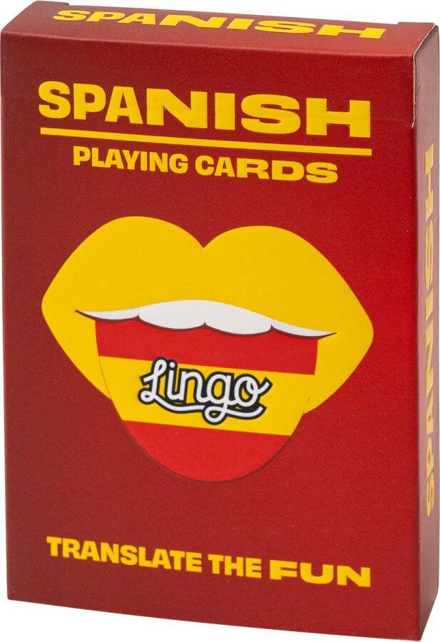 Lingo Spaanse speelkaarten- playingcards- talen leren- spaans- jong en oud- Spaanse woordenschat- Leer spaanse woordenschat op een leuke en gemakkelijke manier- 52 essentiële vertalingen- Leren- reizen- spelen