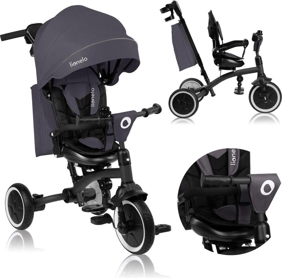 Lionelo Tris Plus Driewieler Kinderfiets 2-in-1 tot 5 Jaar Driewieler tot 25 kg