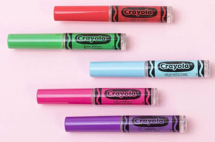 Lip Smacker Crayola Liquid Lip Gloss 5 flavors Party Pack 1410090 14ml
