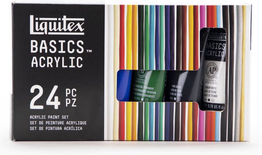 Liquitex Basics Acrylverf Best Sellers set 24 tubes 22ml