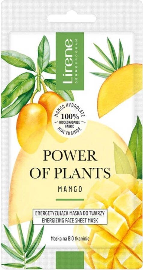 Lirene Power of Plants energiegevend gezichtsmasker Mango 17g