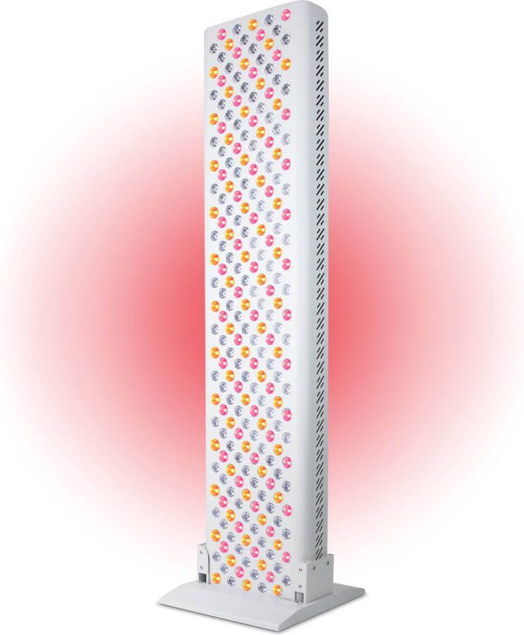 Liroma LED Infraroodlamp 300 4 Golflengten Timer Rood licht therapie Collageen Lamp – Bevordert bloedcirculatie – Fibromyalgie Warmtelamp Lichttherapie Infrarood sauna Moederdag