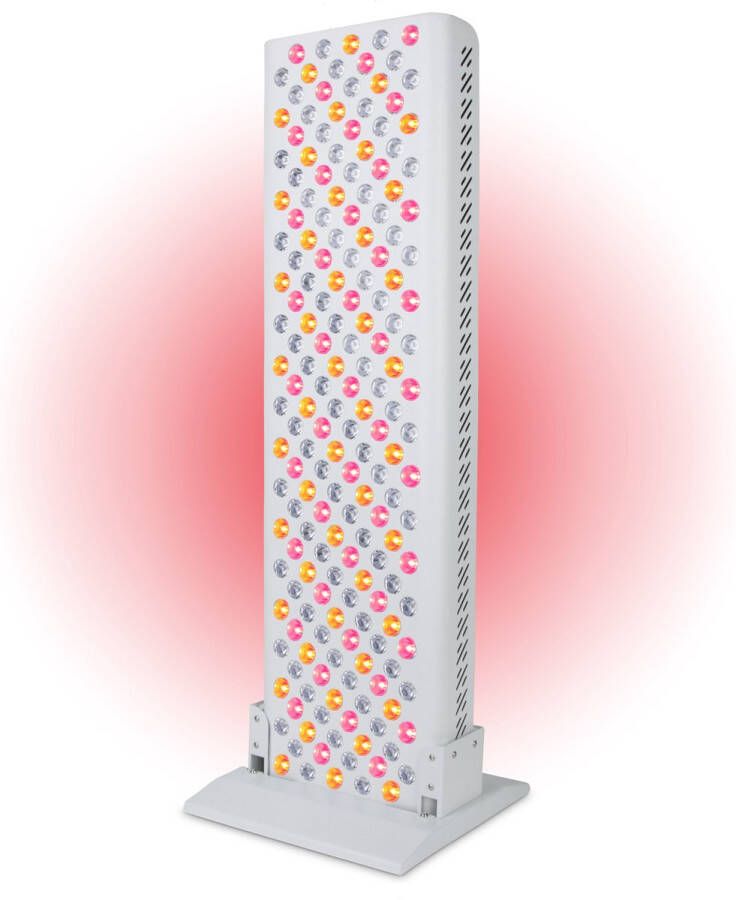 Liroma LED Infraroodlamp 4 Golflengten Timer Rood licht therapie Collageen Lamp – Bevordert bloedcirculatie Gewrichten Spieren – Fibromyalgie Warmtelamp Lichttherapie Infrarood sauna