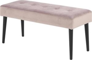Lisomme Danique velvet bankje roze 95 x 38 cm