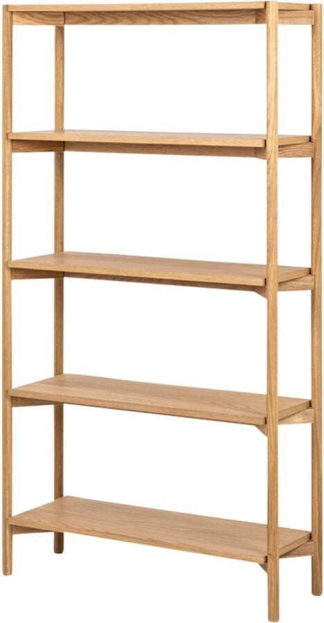 Lisomme Floris houten boekenkast naturel 86 x 160 cm