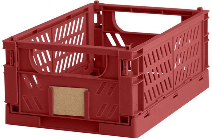 Lisomme Luuk opvouwbaar krat rood 25 x 16 5 cm