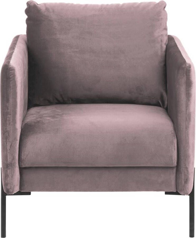 Lisomme Lynn fauteuil Fluweel Roze