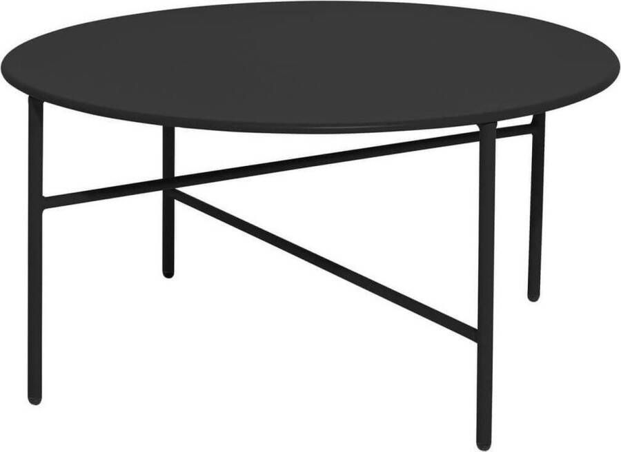 Lisomme Mila ronde tuin salontafel Ø70 x H35 cm Zwart