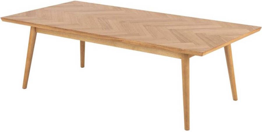 Lisomme Senn houten salontafel Visgraat L140 x B70 x H45 cm Naturel