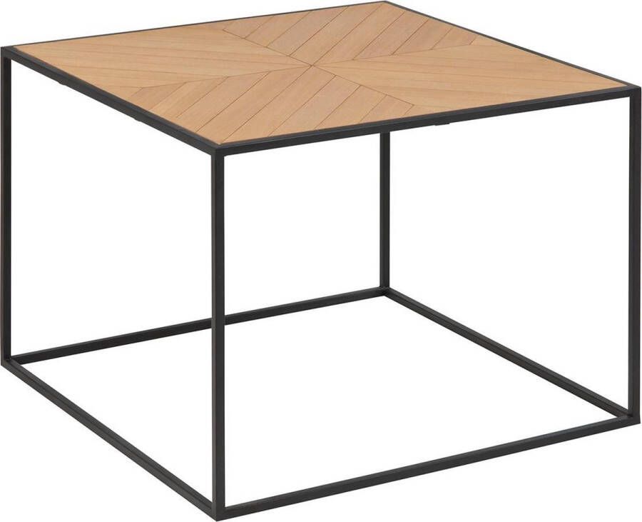 Lisomme Sil houten salontafel naturel 60 x 60 cm