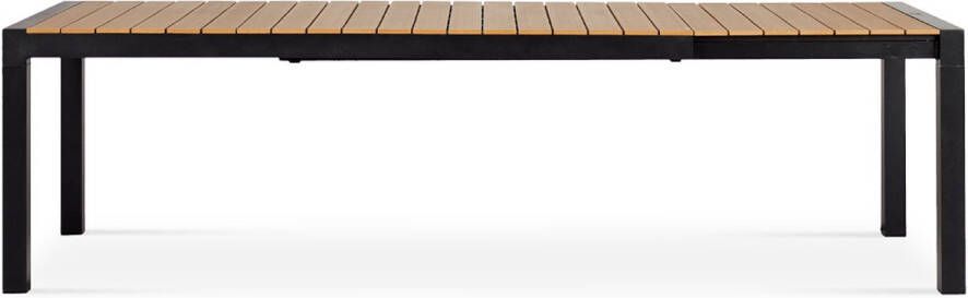 Lisomme Stef tuintafel bruin verlengbaar 205 x 100 cm