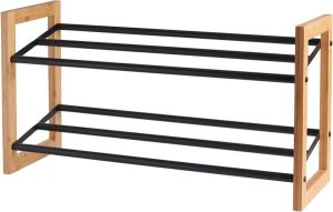 Lisomme Sten houten schoenenrek bamboe 65.5 x 23 cm