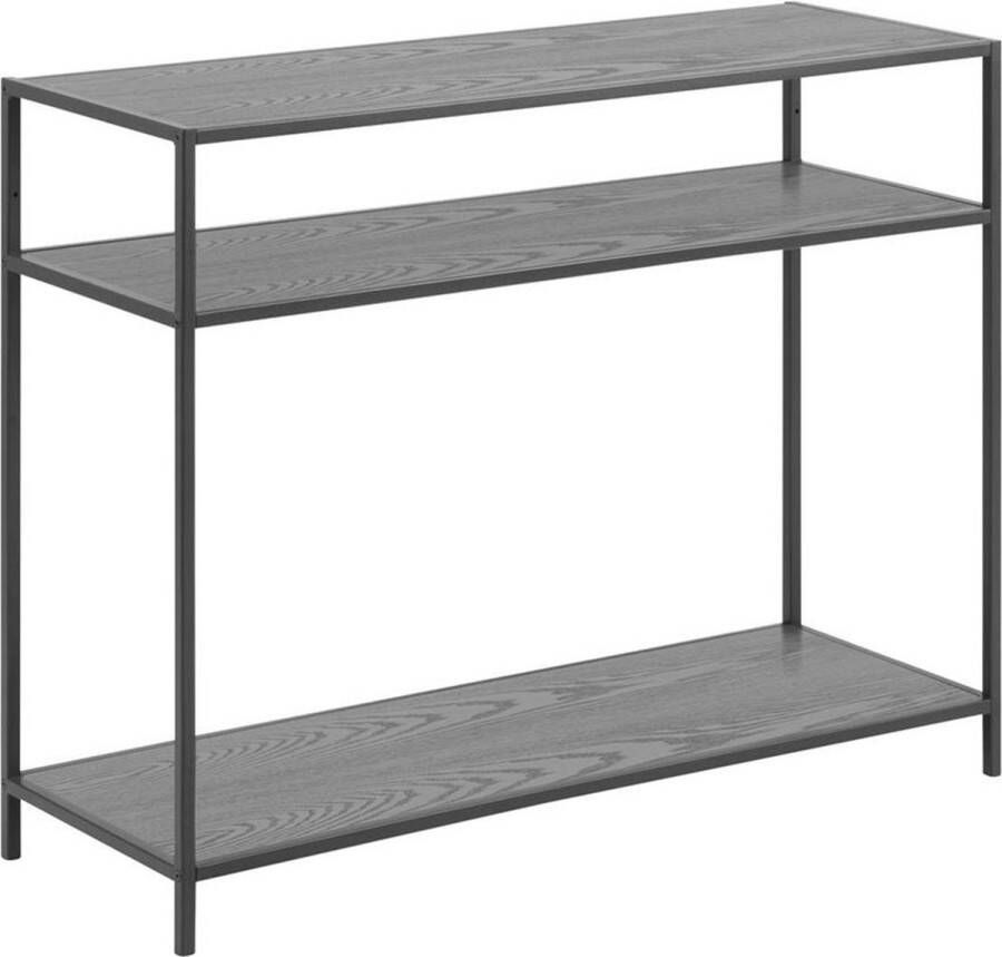 Lisomme Vic houten sidetable zwart 100 x 35 cm