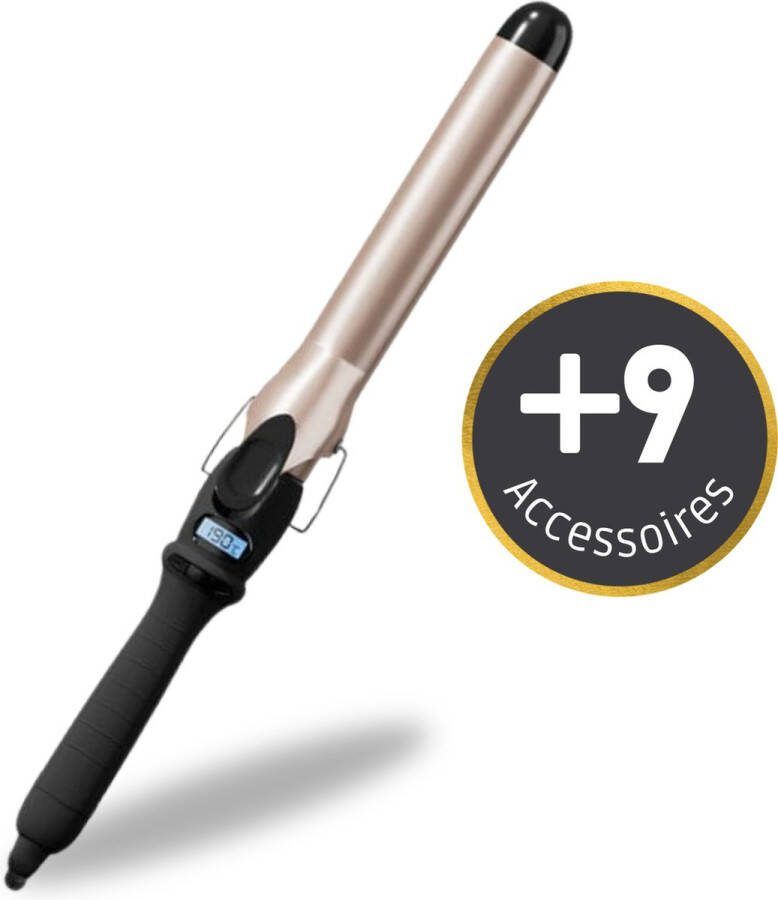 Lissad'or Krultang Curling Iron 25mm Inclusief 9 Accessoires 3 Jaar Garantie