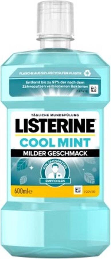 Listerene MONDWATER Listerine Cool Mint Mondspoeling 2 x 600 ml