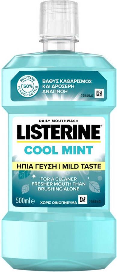 Listerine mondwater coolmint milde mint 12x500ml