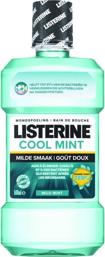 Listerine 6x Mondwater Coolmint Mild 500 ml