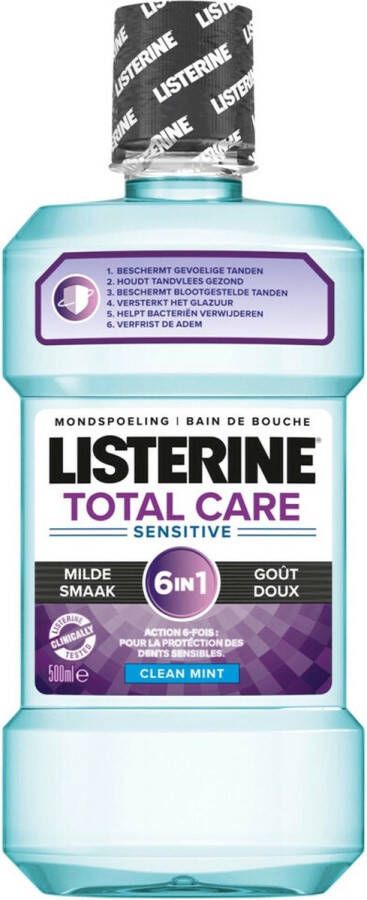 Listerine 6x Mondwater Total Care Sensitive 500 ml