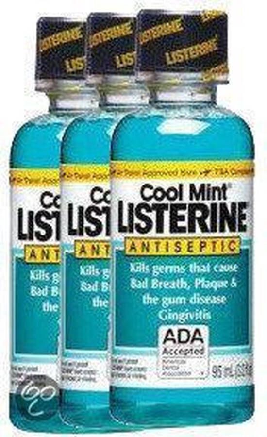Listerine Coolmint Mondwater 3 x 95 ml Voordeelverpakking