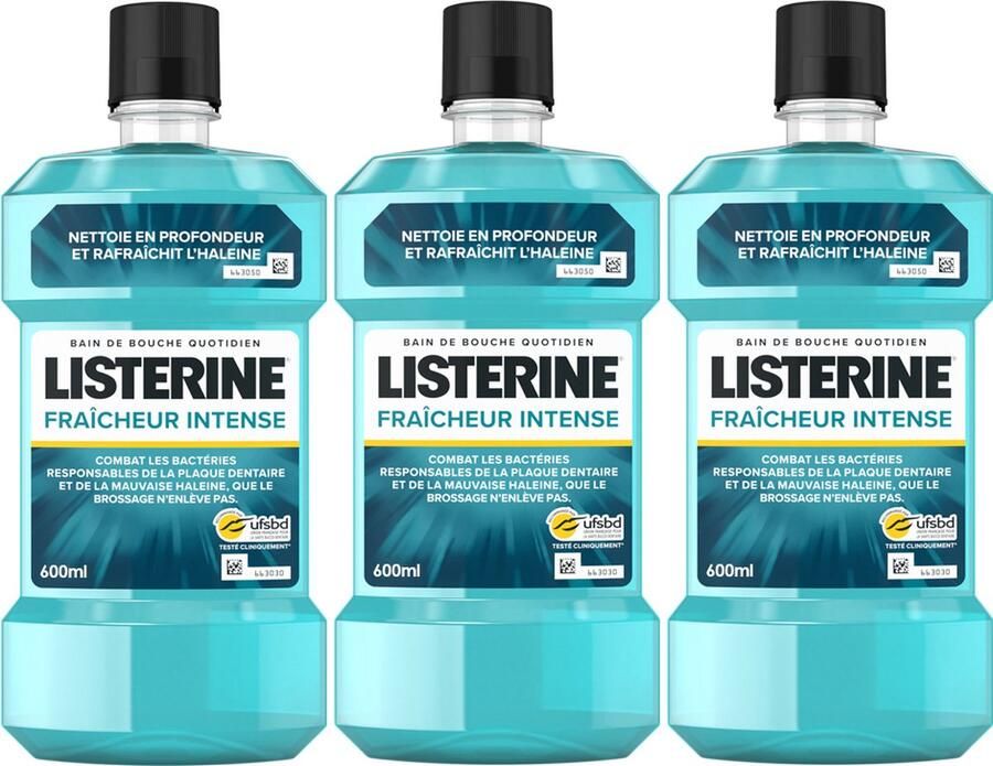 Listerine Mondwater Intense frisheid 3 x 600 ML Voordeelverpakking