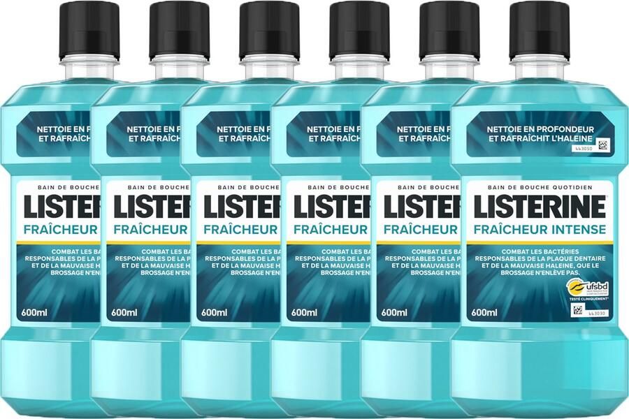 Listerine Mondwater Intense frisheid 6 x 600 ML Voordeelverpakking