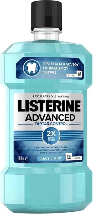 Listerine Mondspoeling 3 x 500ml Mouthwash Advanced Tartar Control Anti Tandsteen Voordeelpakket