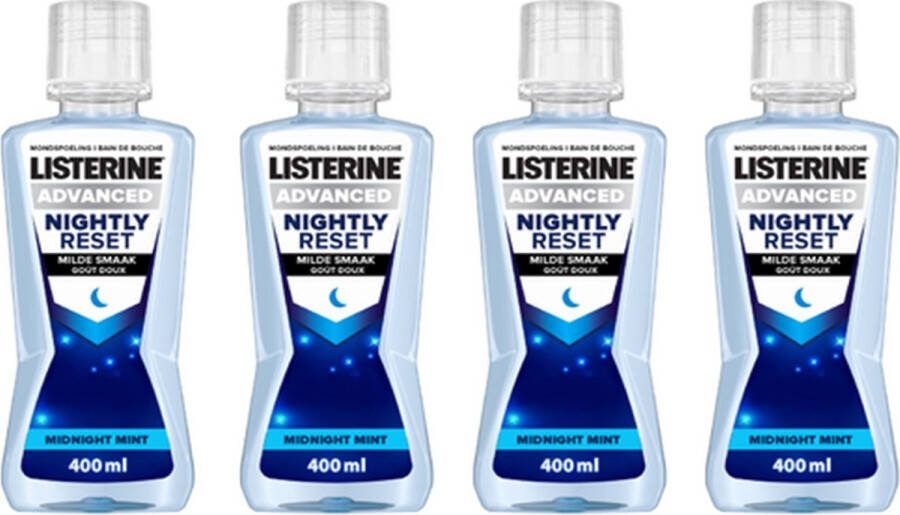 Listerine Mondspoeling Nightly Reset 4 x 400 ml
