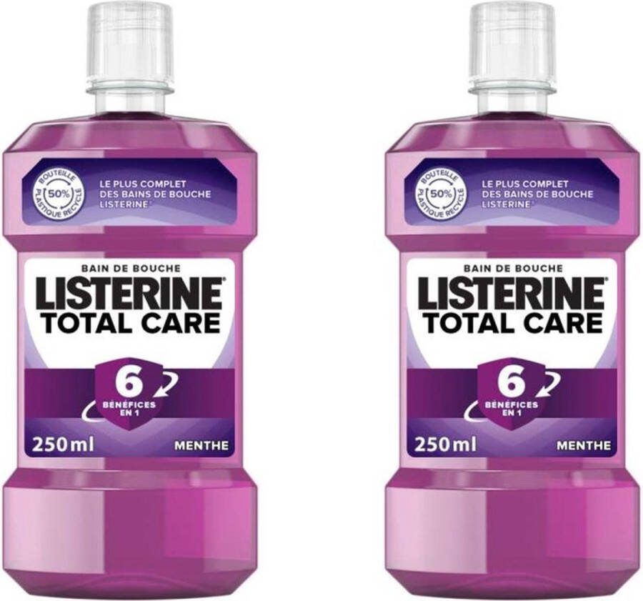 Listerine Mondwater 6in1 Formule Total Care 2 x 250 ml