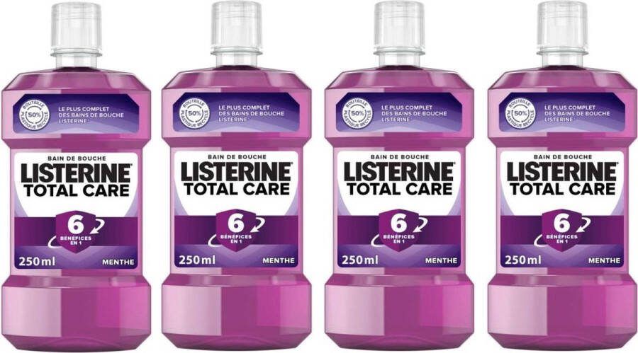 Listerine Mondwater 6in1 Formule Total Care 4 x 250 ml