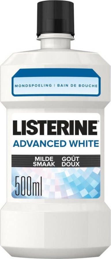 Listerine Mondwater Advanced White Mild 500 ml