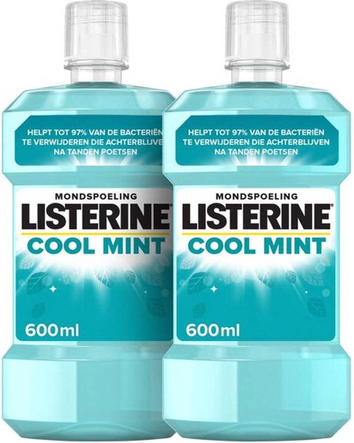 Listerine Mondwater Cool Mint 2 x 600 ml