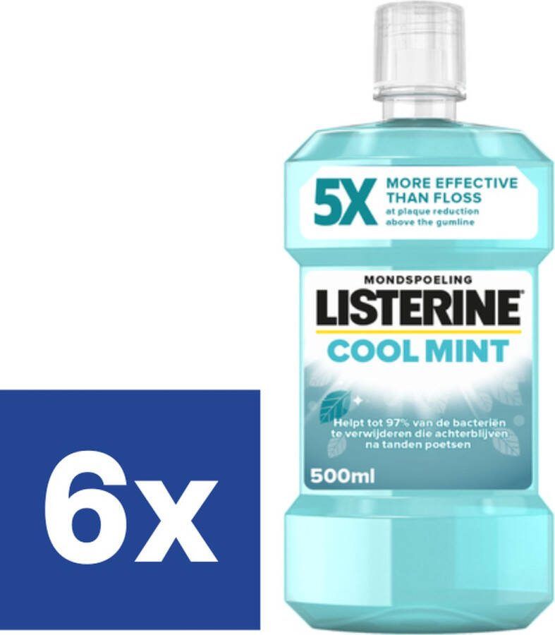 Listerine Mondwater Cool Mint 6 x 500 ml