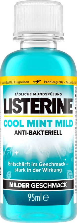 Listerine Mondwater Cool Mint milde smaak reisformaat 95 ml